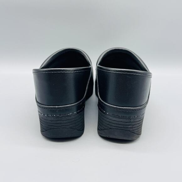 Dansko Shoes Womens 7.5 Black Leather LT Professional Clog Comfort Work Nursing - Picture 7 of 13
